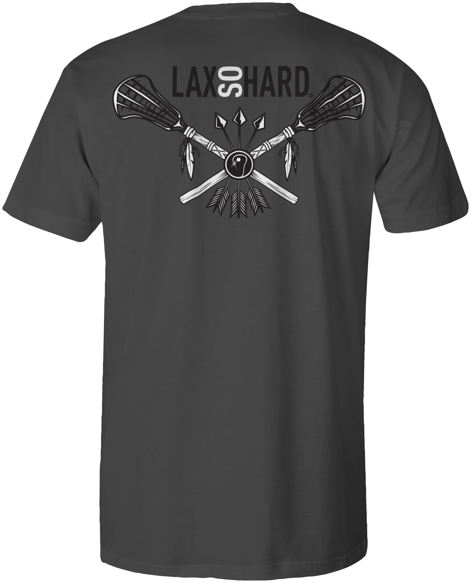 Mens Lacrosse Arrows T-Shirt - gray