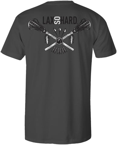 Mens Lacrosse Arrows T-Shirt - gray
