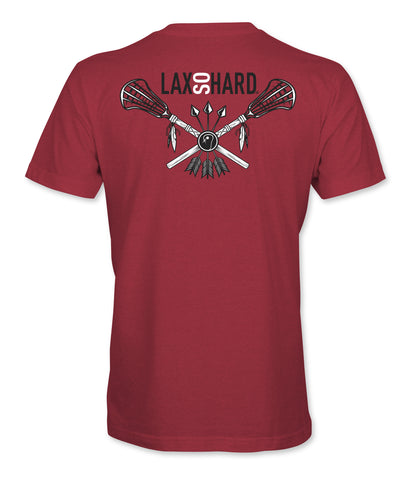 Boys Native Lacrosse T-Shirt - red